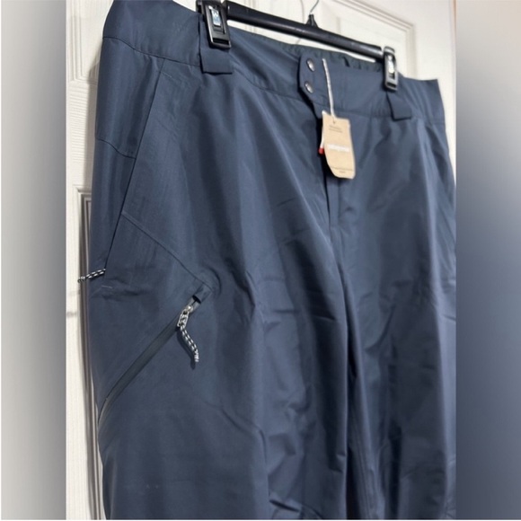 Patagonia Men's Small Insulated Powder Town Snow Ski Snowboard Pants Blue NWT - Picture 2 of 9